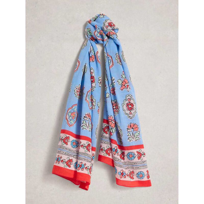 White Stuff Callie Printed Scarf image number 1